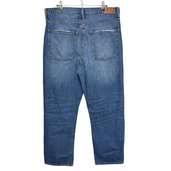 {Madewell} "The Dad Jean" Norwalk Blue High Rise Relaxed Straight Leg Jeans - Picture 3 of 8